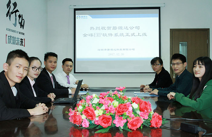 熱烈祝賀碧源達(dá) ERP 系統(tǒng)成功上線！